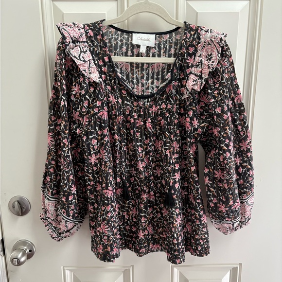 Revolve | Cleobella Brynlee Blouse in Fan Print Size Small - Picture 1 of 8